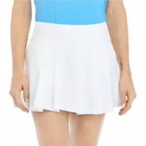 NWT Lilly Pulitzer Frazier Luxetic Pleated Skort in Resort White UPF +50